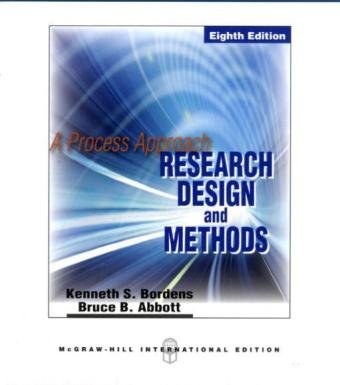 Research Design and Methods: A Process Approach