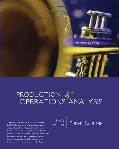 Production and Operations Analysis