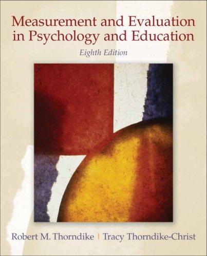 Measurement and Evaluation in Psychology and Education