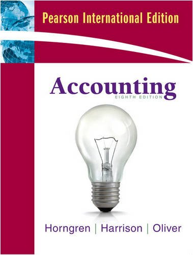 Accounting, Chapters 1-23, Complete Book:International Edition