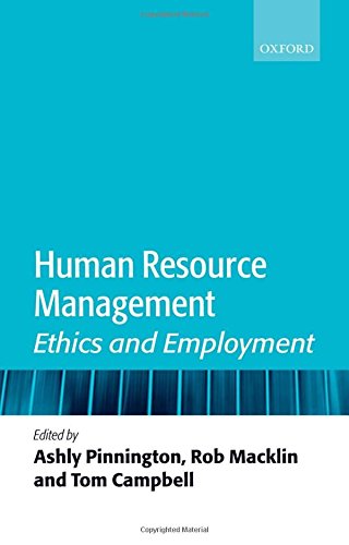 Human Resource Management: Ethics and Employment