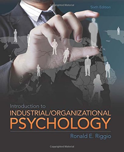 Introduction to Industrial/Organizational Psychology