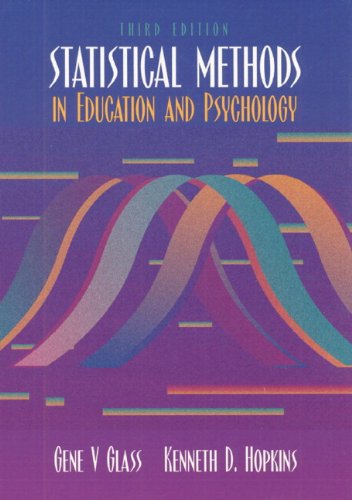 Statistical Methods in Education and Psychology