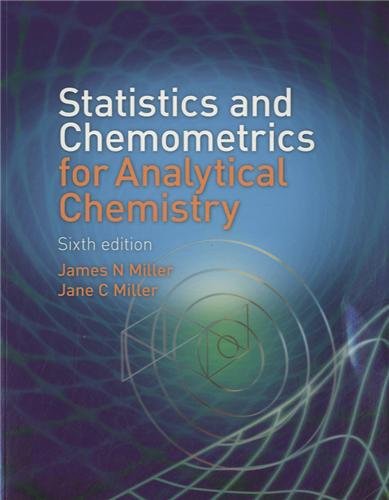 Statistics and Chemometrics for Analytical Chemistry