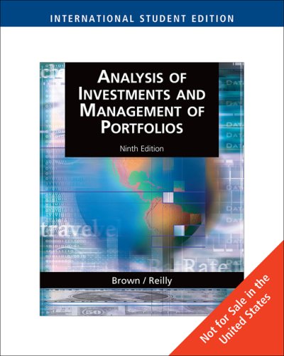 Analysis of Investments and Management of Portfolios: WithThomson One - Business School Edition