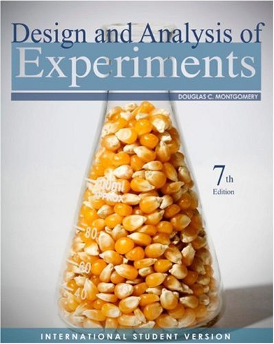 Design and Analysis of Experiments