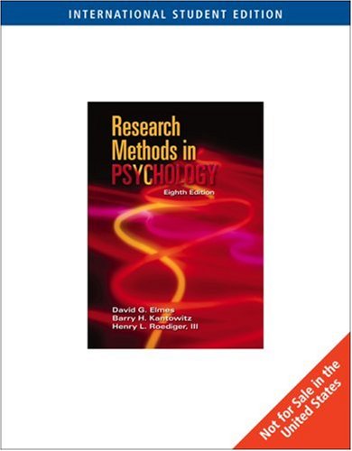 Research Methods in Psychology