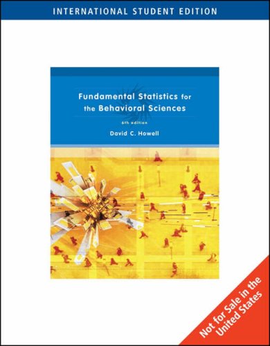 Fundamental Statistics for the Behavioral Sciences