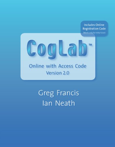 CogLab Online Version 2.0 (with Printed Access Card)