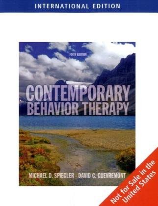 Contemporary Behavior Therapy, International Edition