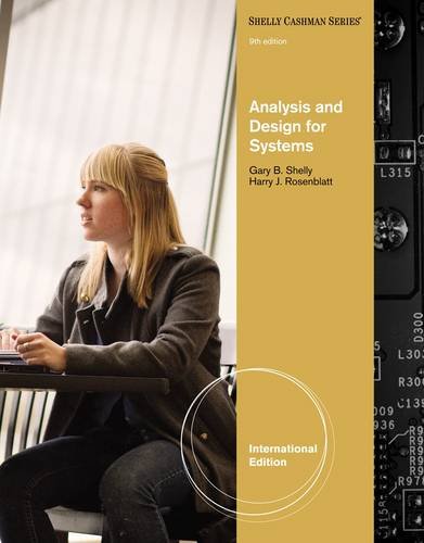 Analysis and Design for Systems (Shelly Cashman Series)