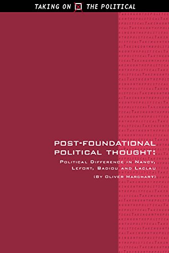 Post-foundational Political Thought: Political Difference in Nancy, Lefort, Badiou and Laclau (Taking on the Political)