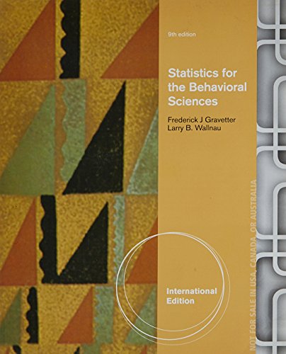 Statistics for the Behavioral Sciences, International Edition