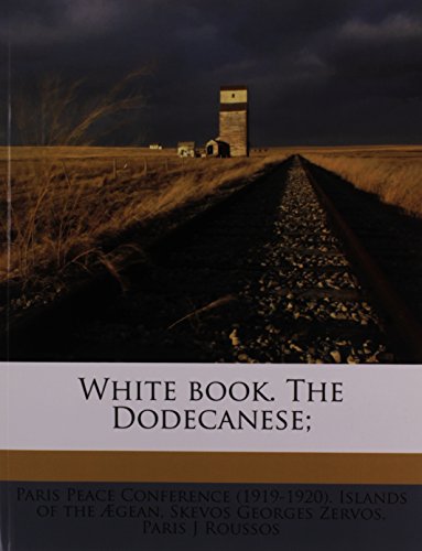 White book. The Dodecanese;