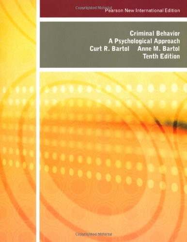 Criminal Behavior: A Psychological Approach