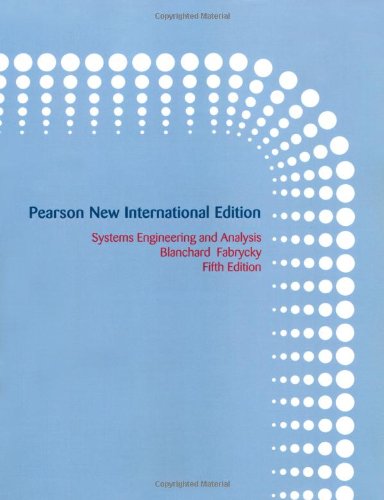 Systems Engineering and Analysis