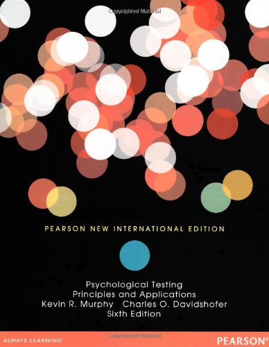 Psychological Testing: Principles and Applications