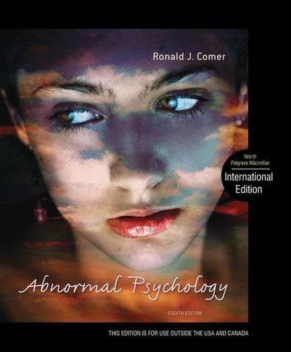 Abnormal Psychology: International Edition