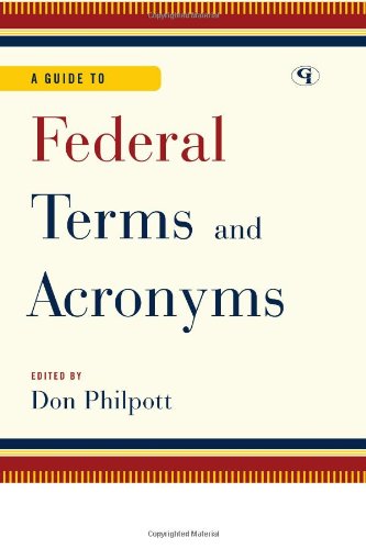 A Guide to Federal Terms and Acronyms