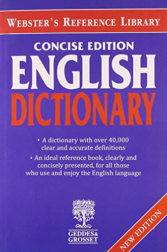 Websters Concise English Dictionary (Webster s reference library)