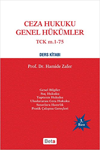 Ceza Hukuku Genel Hükümler TCK m.1- 75