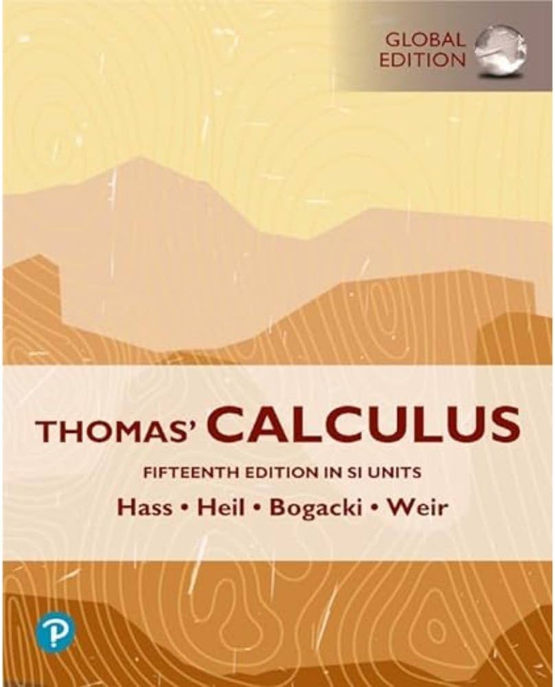 (KITAP+MUDANYA KOD) HE-Thomas-Thomas Calculus in Si Units p15  (Kod içinde e-kitap erişimi de mevcuttur.)