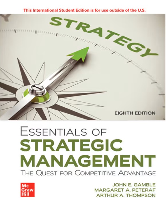 (OZU_VS KOD) Ders Kodu :"MGMT 402" Essentials of Strategic Management: The Quest for Competitive Advantage 8th  (Kod içinde e-kitap erişimi de mevcuttur.)
