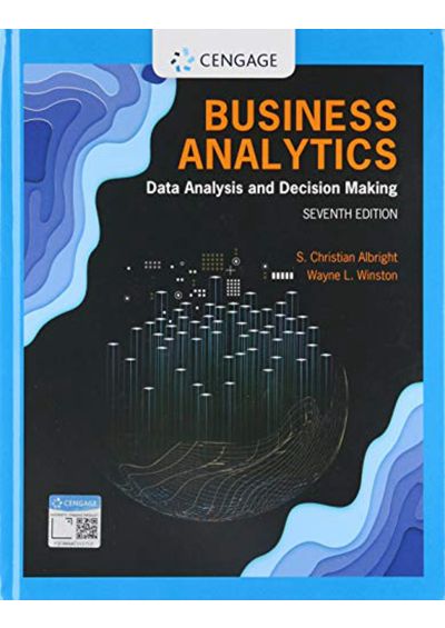(SABANCI KOD) Business Analytics: Data Analysis & Decision Making  Albright/Winston (Kod içinde e-kitap erişimi de mevcuttur.)
